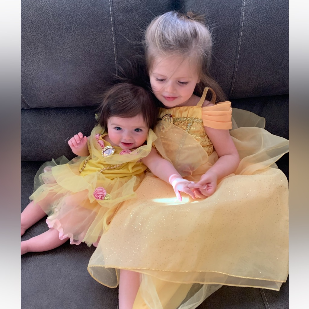 Disney Princess Dress/Onesie, Belle 12-18months